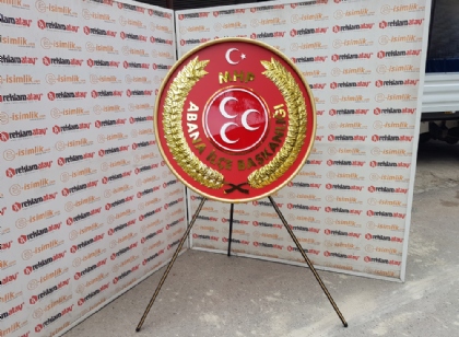MHP Abana İlçe Başkanlığı Metal Çelenk