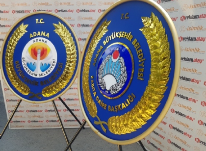 Adana Büyükşehir Belediyesi Metal Çelenk