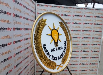 Ak Parti Saray İlçe Başkanlığı Metal Çelenk