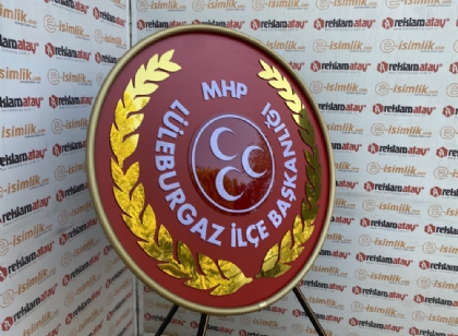 Mhp Lüleburgaz İlçe Başkanlığı Metal Çelenk