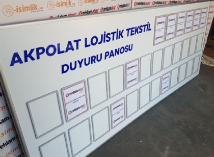 duyuru ve reklam panoları, isg duyuru panosu