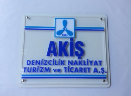 Işıklı ofis giriş tabelası 