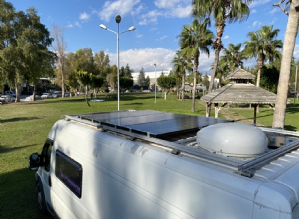 karavan güneş paneli bağlama