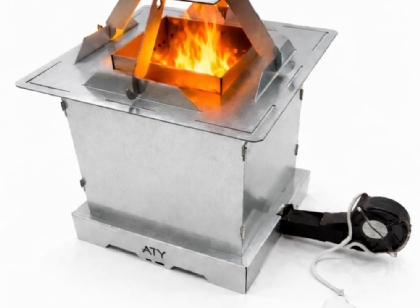 TURBEX Dumansız Katlanır Kamp Sobası | Fanlı Turbo Sistem