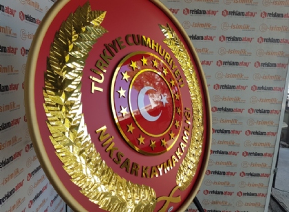 Niksar Kaymakamlığı Metal Çelenk