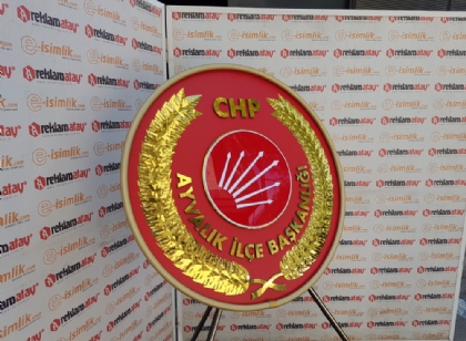 CHP Ayvalık İlçe Başkanlığı Metal Çelenk