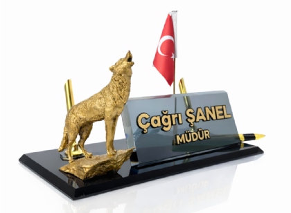 ATY 701 Gold Bayraklı Uluyan Kurt